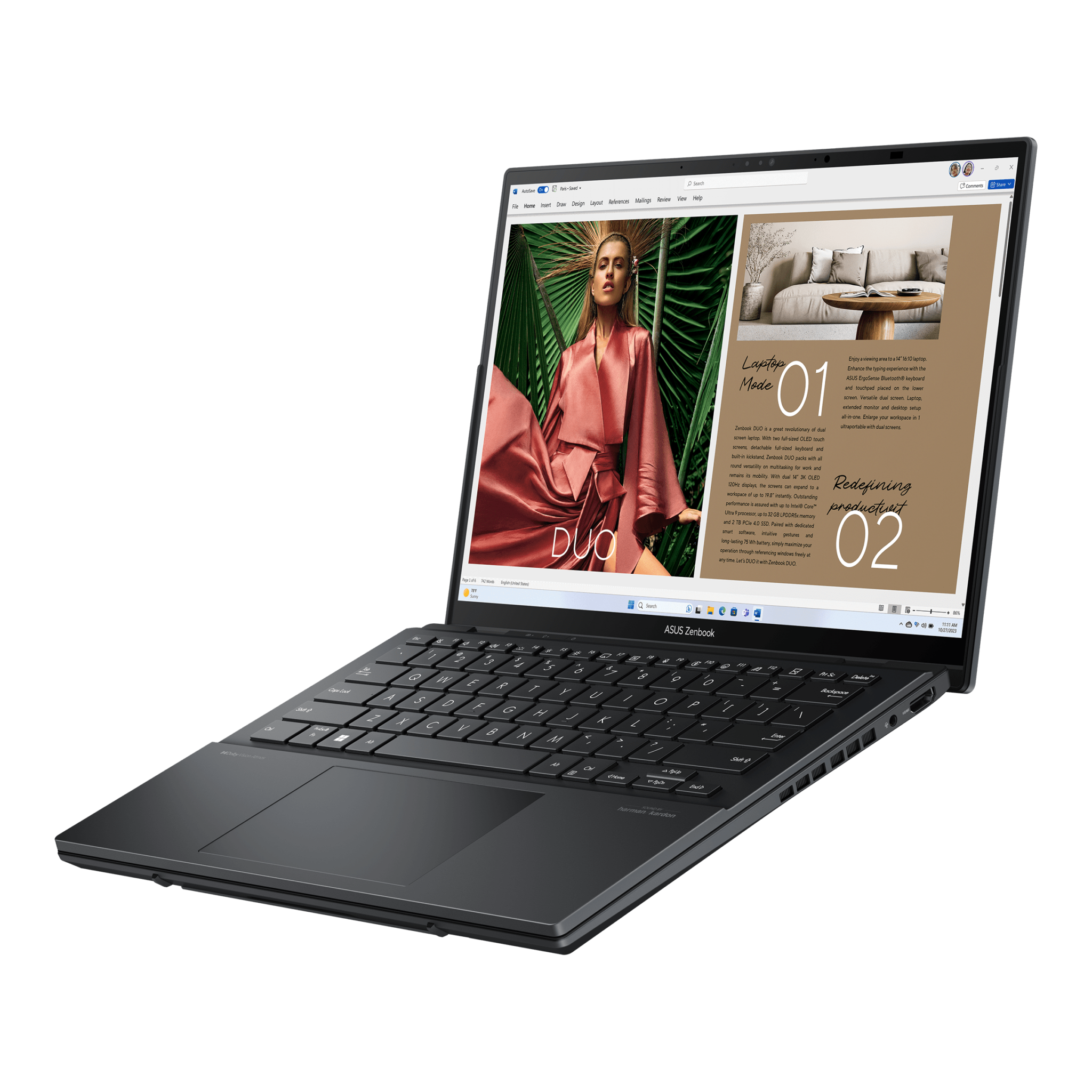 ASUS Zenbook DUO: Laptop 2 màn hình OLED đầu tiên trên thế giới
