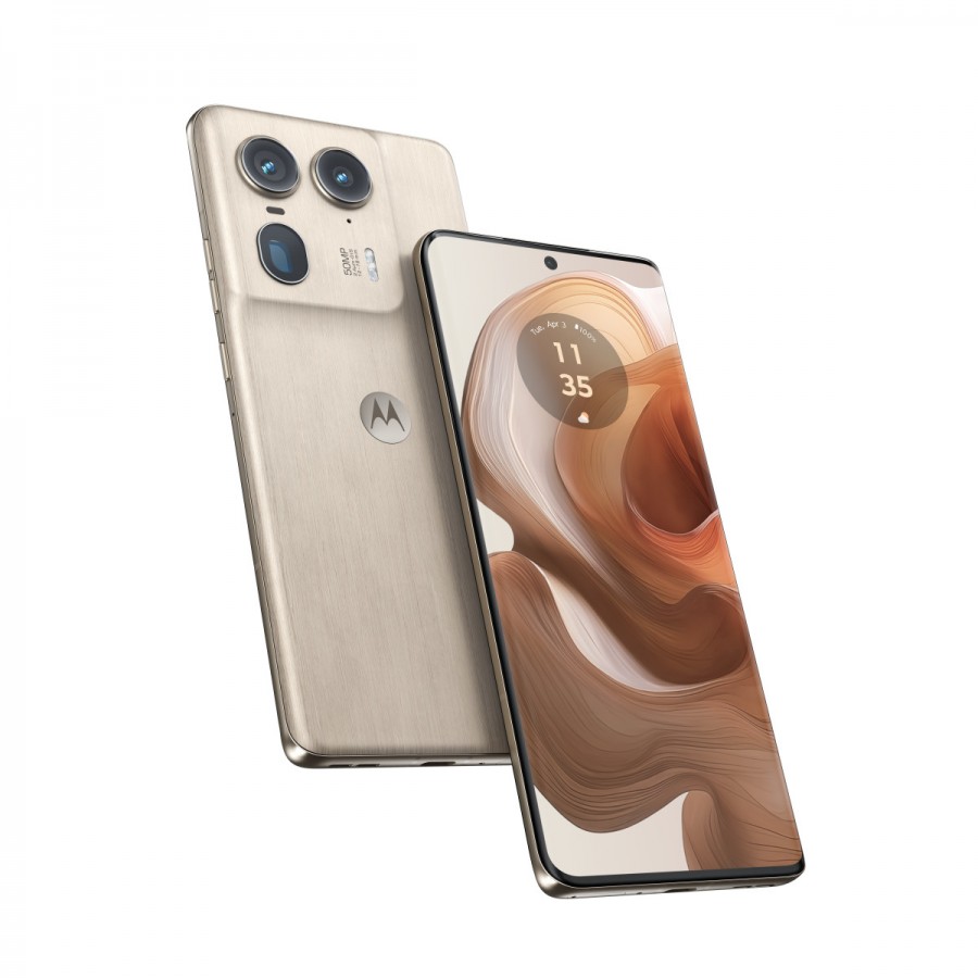 Moto Edge 50 Ultra được công bố với Snapdragon 8s Gen 3, Camera Periscope 64MP và Mặt lưng bằng gỗ thật