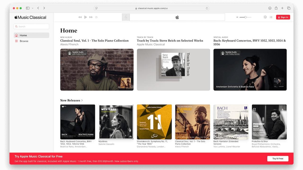 Apple Music Classical nay đã có mặt trên máy tính MacOS hay Windows đều sử dụng được Apple Music Classical nay đã có mặt trên máy tính MacOS hay Windows đều sử dụng được