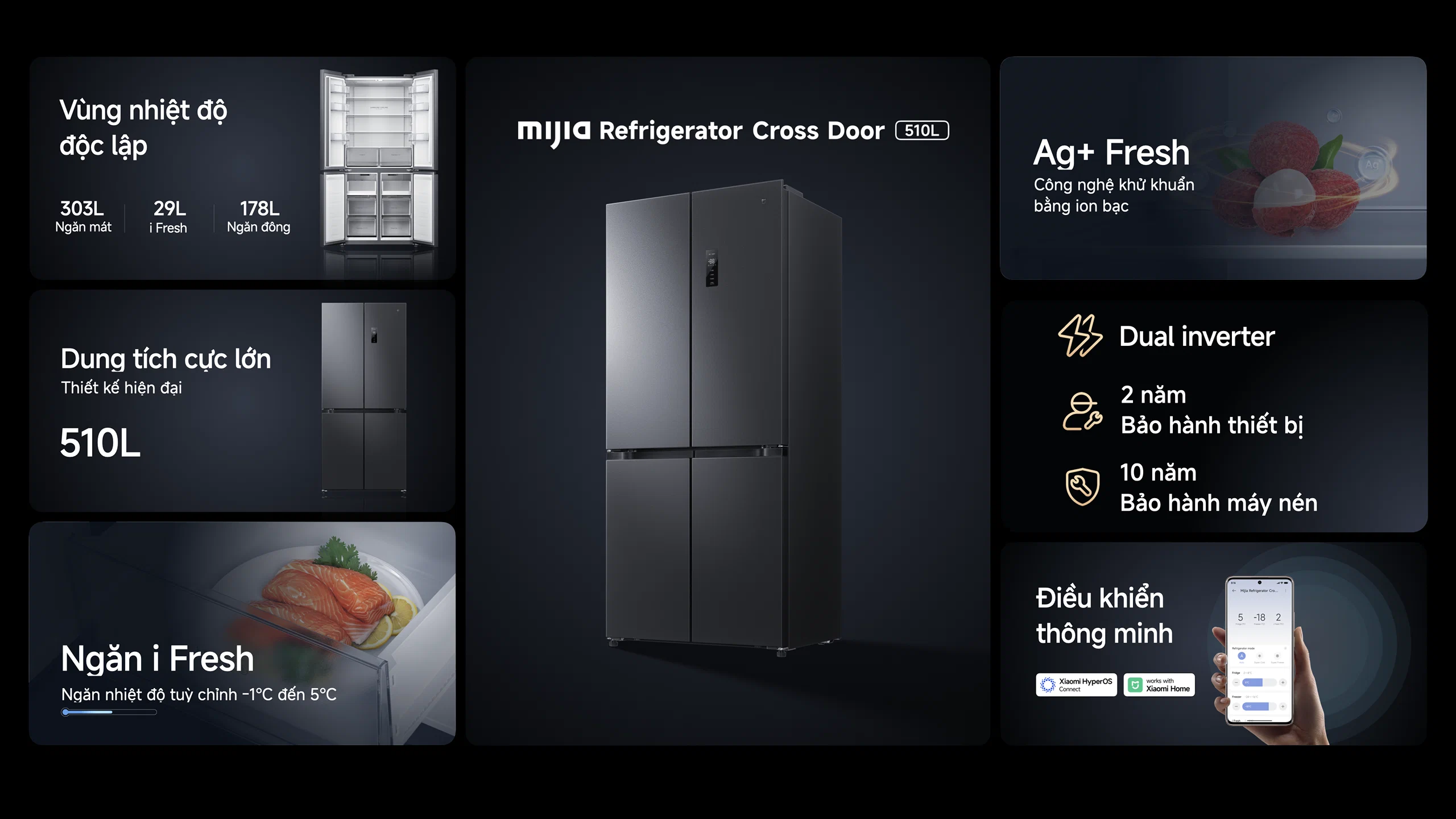 Xiaomi giới thiệu loạt thiết bị gia dụng Mijia tại Việt Nam: Điều hòa, tủ lạnh, máy giặt sấy và máy lọc không khí Xiaomi giới thiệu loạt thiết bị gia dụng Mijia tại Việt Nam: Điều hòa, tủ lạnh, máy giặt sấy và máy lọc không khí