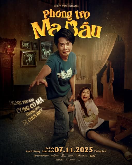 Phòng trọ ma bầu - Phim kinh dị và hài khuấy đảo màn ảnh rộng tháng 11 với Huỳnh Phương - Phương Lan