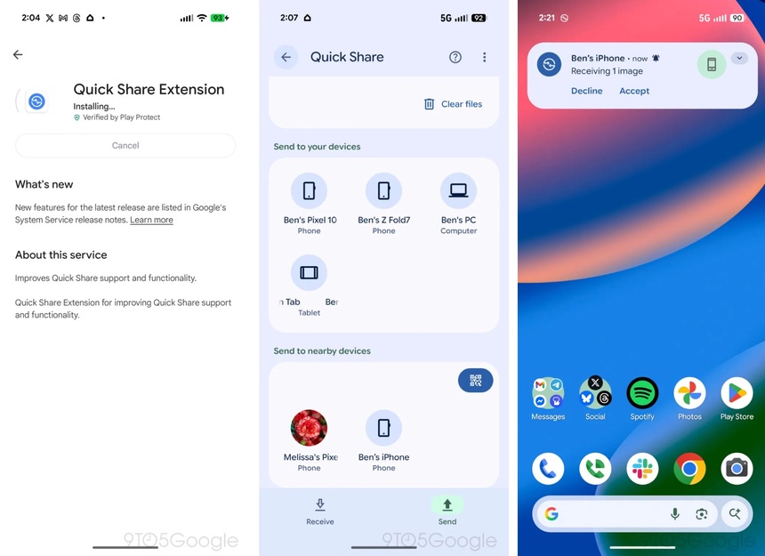 Quick Share tren Android,  AirDrop la gi,  gui file iPhone Android,  cach su dung AirDrop anh 1