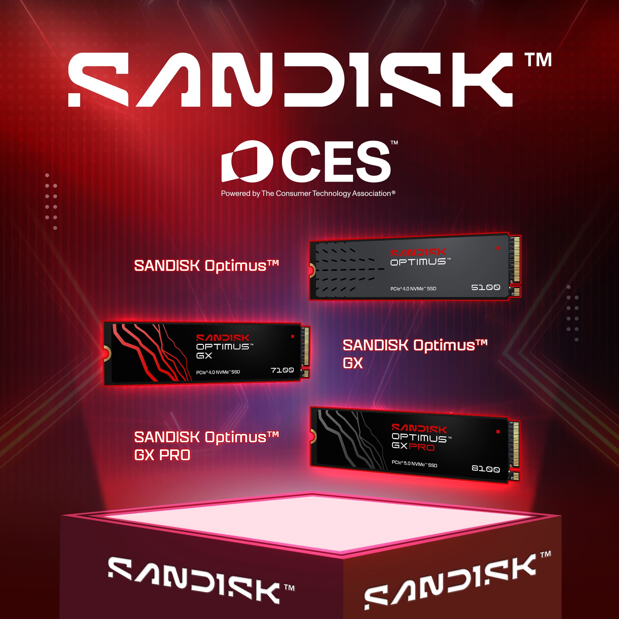 Sandisk Ra Mắt Thương Hiệu SSD Gắn Trong Mới SANDISK Optimus tại CES 2026 Sandisk Ra Mắt Thương Hiệu SSD Gắn Trong Mới SANDISK Optimus tại CES 2026
