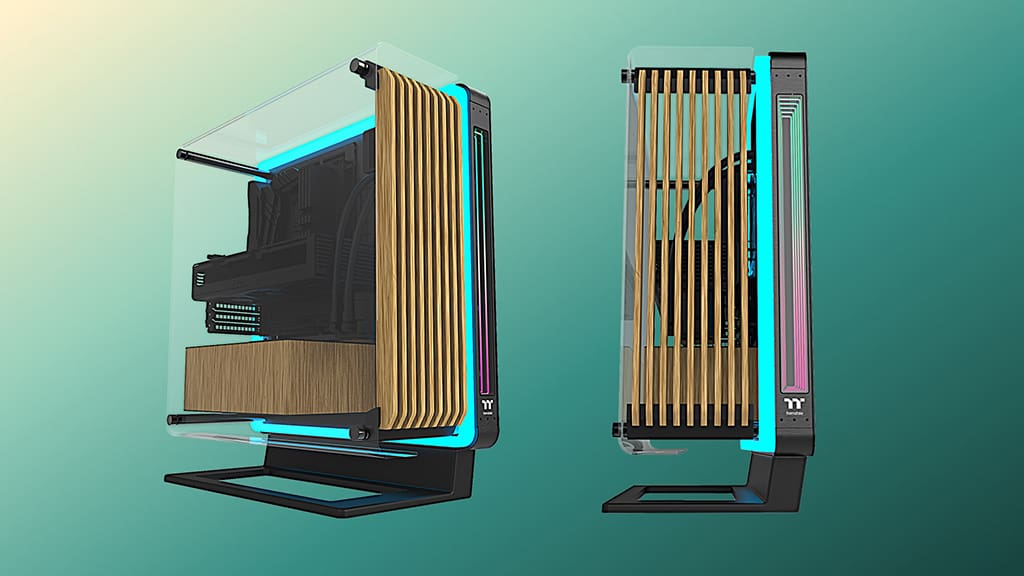 Thermaltake Core PX Infinity WS ARGB: Mẫu vỏ máy tính chủ lực của hãng có thiết kế kính cong kép và các chi tiết bằng gỗ tinh tế