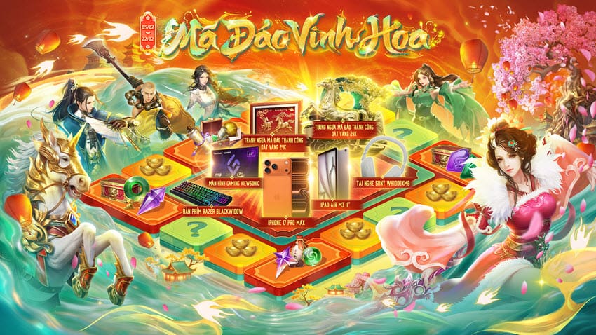 Mã Đáo Vinh Hoa – Sự kiện khai xuân Bính Ngọ với loạt phần thưởng giá trị dành cho game thủ Võ Lâm Truyền Kỳ – Kiếm Thế Mã Đáo Vinh Hoa – Sự kiện khai xuân Bính Ngọ với loạt phần thưởng giá trị dành cho game thủ Võ Lâm Truyền Kỳ - Kiếm Thế