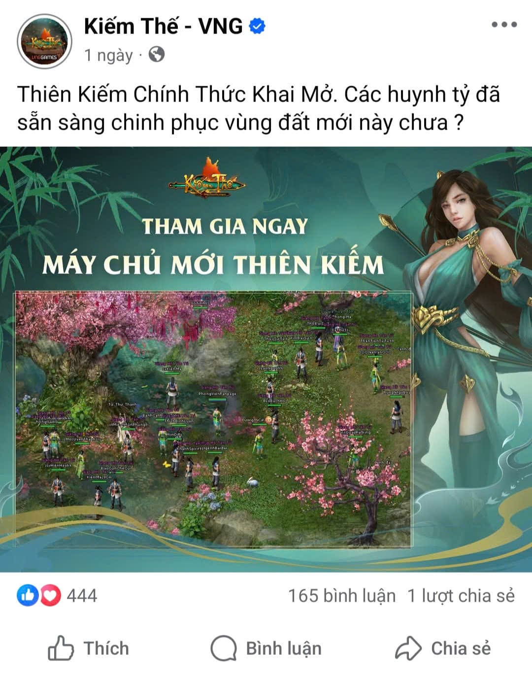 Kiếm Thế ra mắt máy chủ Thiên Kiếm, cộng đồng game thủ dậy sóng với loạt sự kiện hấp dẫn