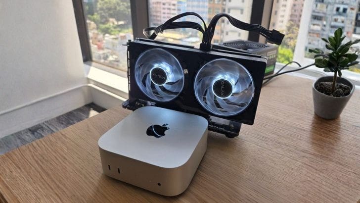 “Độ” Mac Mini dùng GPU GeForce RTX 5060 "Độ" Mac Mini dùng GPU GeForce RTX 5060