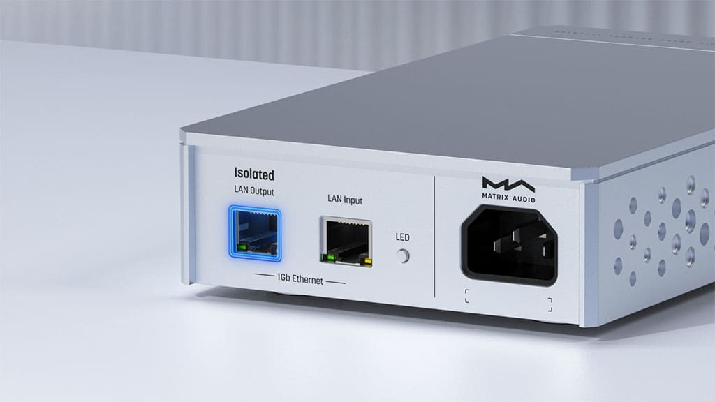 Matrix Audio SI-1: Bộ cách ly mạng quang học giúp cải thiện chất lượng âm thanh của thiết bị phát nhạc trực tuyến Matrix Audio SI-1: Bộ cách ly mạng quang học giúp cải thiện chất lượng âm thanh của thiết bị phát nhạc trực tuyến