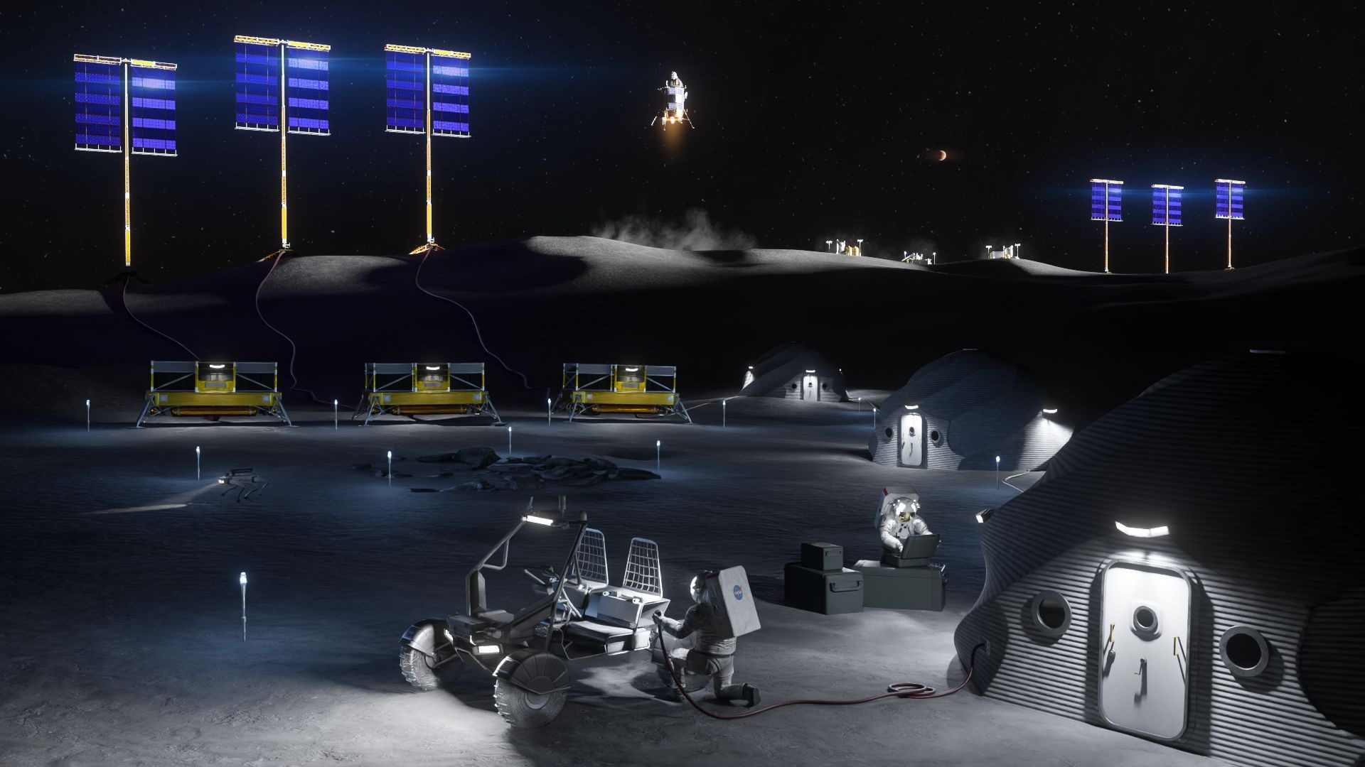 NASA đặt mục tiêu đưa con người lên sinh sống tại siêu căn cứ trên Mặt Trăng vào năm 2032 NASA đặt mục tiêu đưa con người lên sinh sống tại siêu căn cứ trên Mặt Trăng vào năm 2032