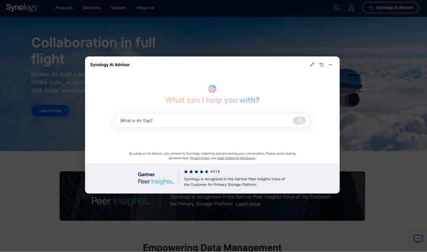 Synology chính thức ra mắt AI Advisor để tìm kiếm thông tin chính xác, đáng tin cậy