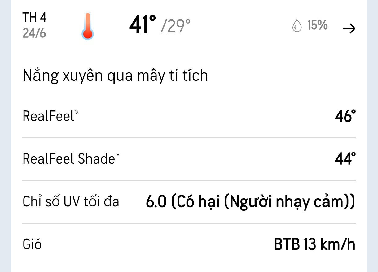 Cụm từ dự báo thời tiết khiến nhiều người tấm tắc: Đúng là “tiếng Việt bản Premium” Cụm từ dự báo thời tiết khiến nhiều người tấm tắc: Đúng là "tiếng Việt bản Premium"