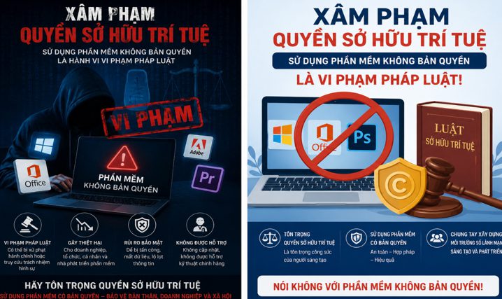 Công an cảnh báo người đang dùng phần mềm lậu, vi phạm bản quyền Công an cảnh báo người đang dùng phần mềm lậu, vi phạm bản quyền