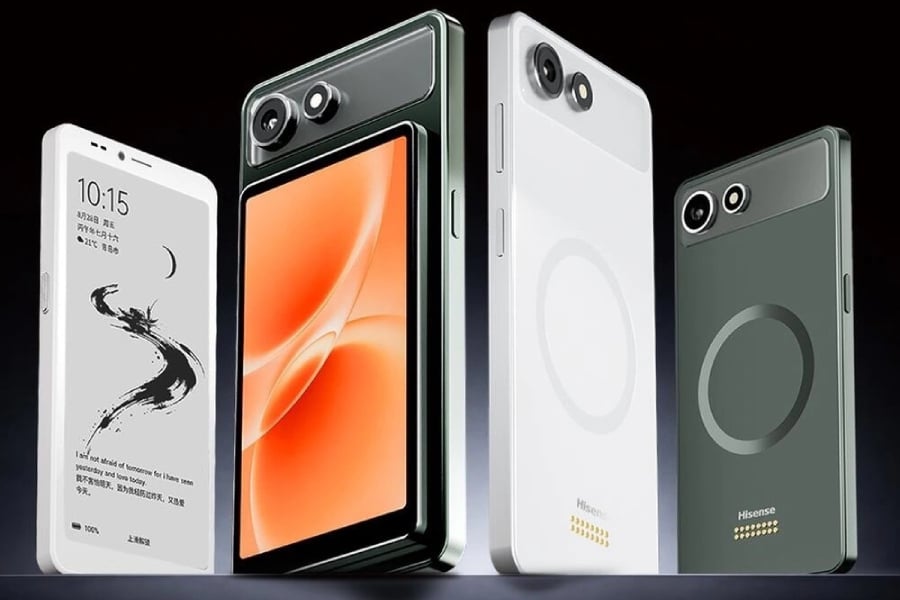 Hisense A10: điện thoại màn hình e-ink với màn hình màu có thể tháo rời