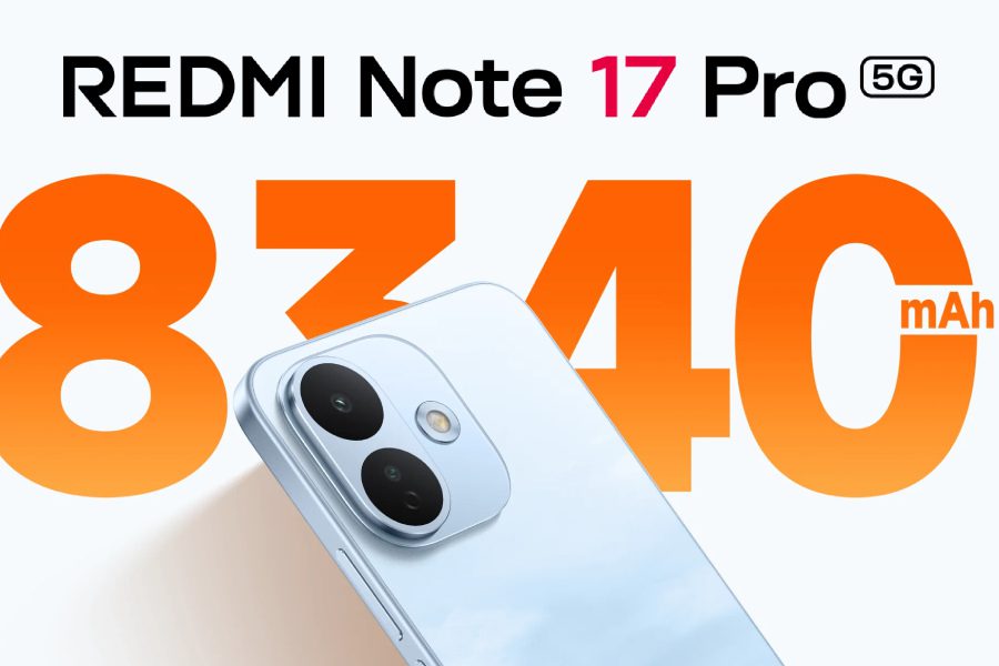 Redmi Note 17 Pro ra mắt với pin 8.340mah silicon-carbon